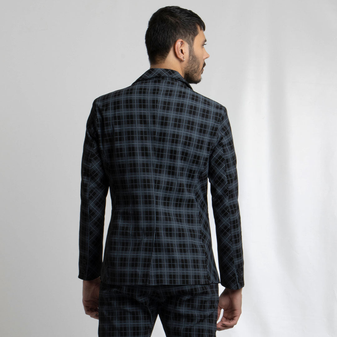 Blazer Cuadros Azul 206-4