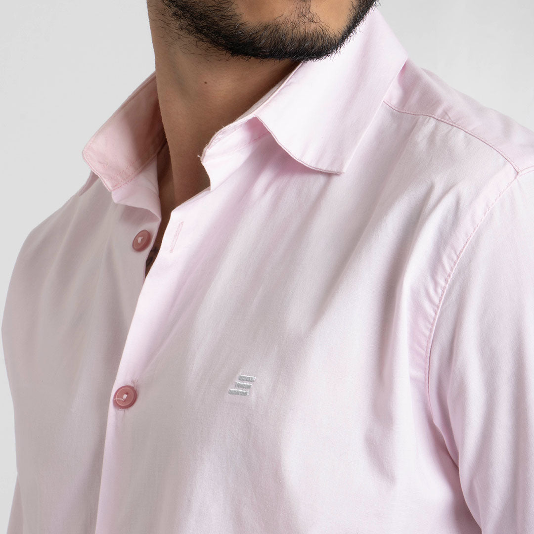 Camisa Manga Larga Rosa