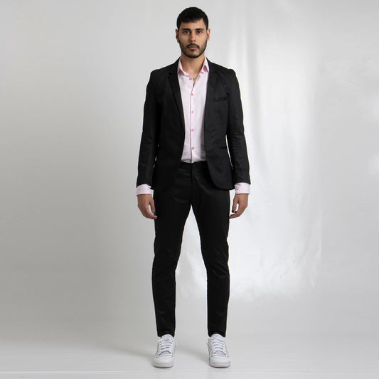 Traje Negro Dril 201-1